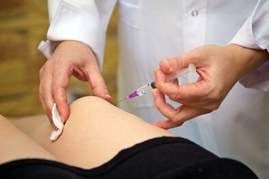 Ενέσεις για τη θεραπεία της αρθρίδας της άρθρωσης του γόνατος